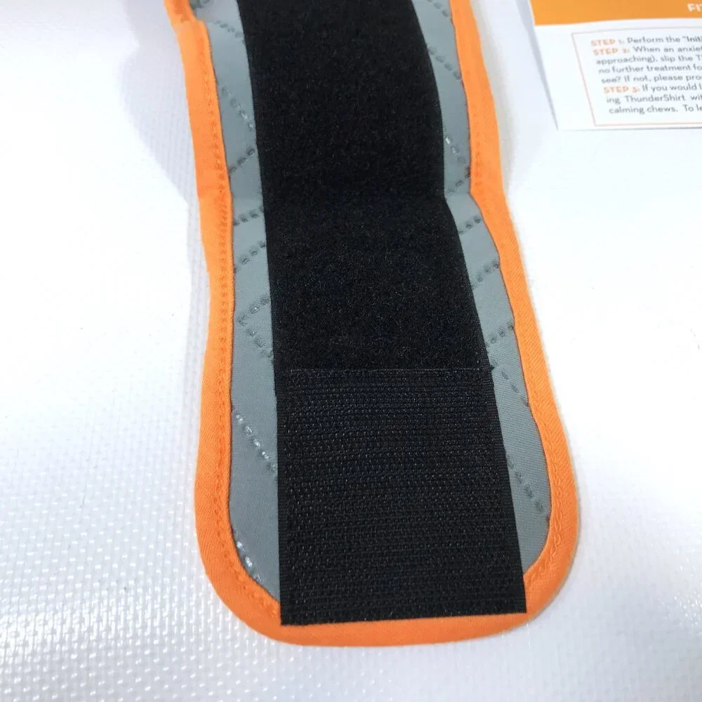 ThunderShirt Dog Harness Anxiety Relief Size M Gray Orange
